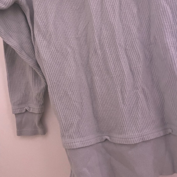 Aerie Gray Button-Up Oversized Hoodie Pullover LIKE NEW Size xxs - Picture 5 of 13